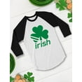 thumbnail image 4 of Tstars Boys Unisex Irish Shamrock St Patricks Day Clover Kids St Patricks Day Shirts Gift for Boys Irish Shirt Pride Proud Irish Toddler Raglan 3-4 Sleeve Baseball Tee, 4 of 6