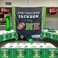 thumbnail image 6 of 4 Pack First Down Tablecloths, 51x87'' Football 1st Birthday Plastic Disposable Table Covers First Year Down Tablecloth for Boys First Birthday Party Decorations, Football 1st Birthday Party Supplies, 6 of 7