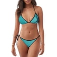 thumbnail image 1 of Fotbe a Teal Ribbonin Traje de Baño para Mujer de Dos Piezas – Bikini Sexy de Tirantes Tipo Halter con Diseño Triangular, 1 of 6
