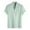 Green, variant on Bcfgryg Male Casual Stripe Shirt Short Sleeve Stand Collar Shirt Blouse Tops Men's Casual Shirts