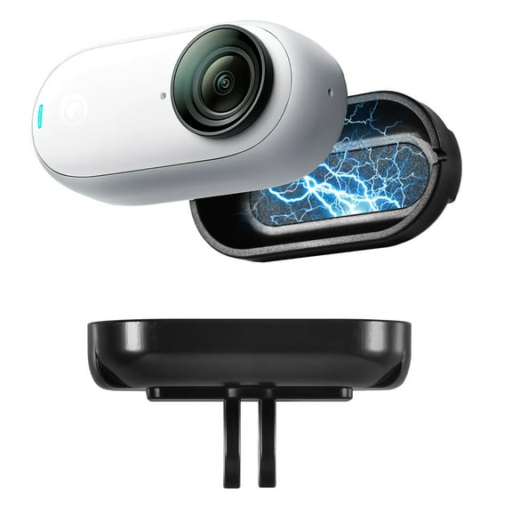 Magnetic fixed mount adapter for insta360 GO 3S / GO 3 2-Prong Mount adapter,GO 3S Fixed Base,Quickly and accurately install,Suitable for outdoor shooting