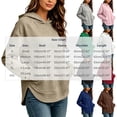 thumbnail image 3 of BUIGTTKLOP Hoodies for Women Fall Winter Long Sleeve Shirts Casual Hooded Sweatshirts with Pockets, 3 of 8