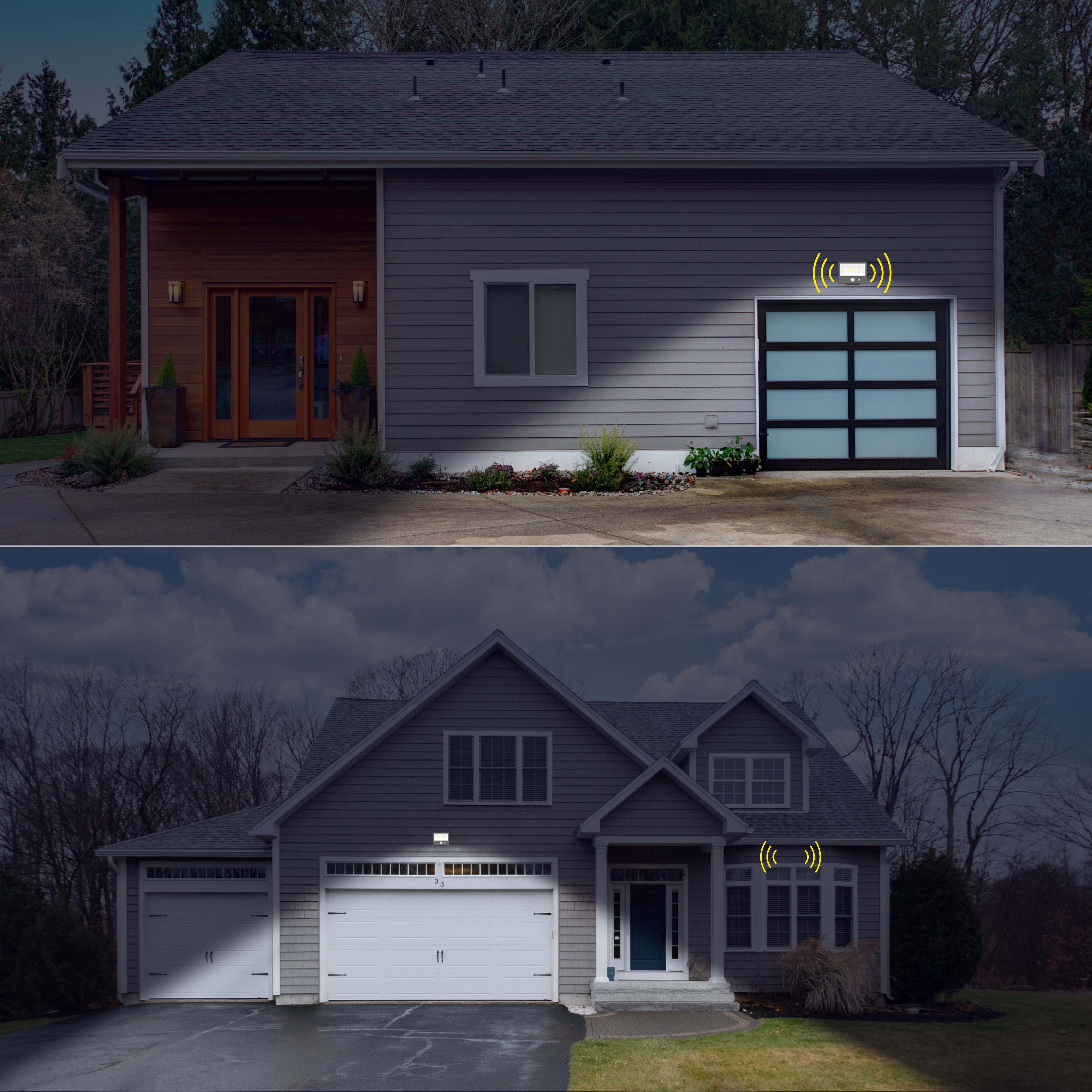(2 pack) Hyper Tough Motion Sensing Outdoor Security Flood Light, Dusk to Dawn, Black, 120 ° Beam Angle, 800 Lumens, Solar Power