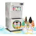 thumbnail image 1 of Kolice Commercial 5 Flavors Soft Ice Cream Machine,Ice Cream Maker, Frozen Yogurt Ice Cream Machine-Upper Tanks Refrigerated, Transparent Dispenser, 1 of 9