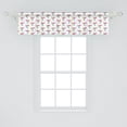 thumbnail image 2 of Ambesonne Bird Window Valance, Japanese Paper Art Origami, 54" X 12", White and Multicolor, 2 of 3
