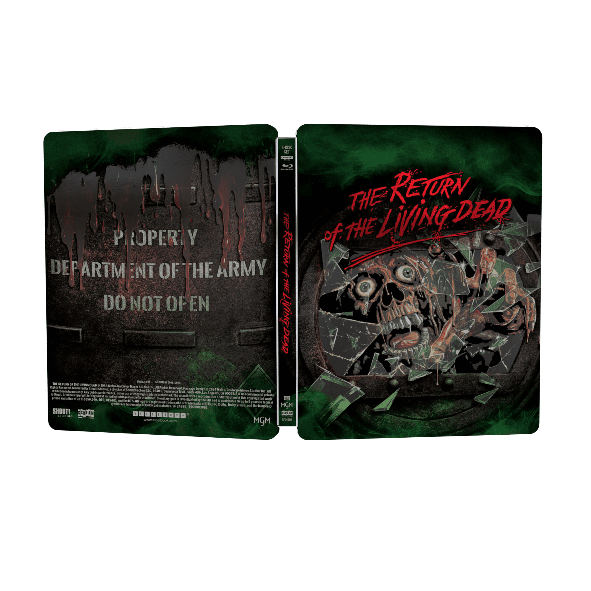 The Return of the Living Dead (Steelbook)(Walmart Exclusive) (4K Ultra HD + Blu-ray + Digital), Shout! Factory, Horror, Comedy The Return of the Living Dead (Steelbook)(Walmart Exclusive) (4K Ultra HD + Blu-ray + Digital), Shout! Factory, Horror, Comedy