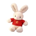 thumbnail image 2 of Suéter rojo, muñeco de conejo de peluche, juguete de peluche de 15,8 pulgadas de altura, decoración de Festival para oficina, dormitorio, asiento, Estilo A Sunnimix Muñeco Conejo, 2 of 8