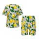 thumbnail image 1 of Fotbe Lemon Seamless Pattern Oil Painting Effect Pijama Estampada de 2 Piezas para Niños – Ropa de Dormir de Manga Corta Cómoda para Niños y Niñas, Camiseta y Shorts de Algodón-4X-Large, 1 of 6