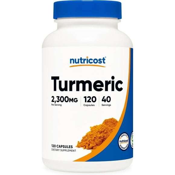 Nutricost Turmeric Utilizes 95% Curcuminoids | 2,300 Mg Per Serving | 120 Capsules | 40 Servings