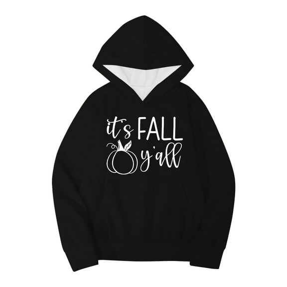 oqasdz Halloween Youths Girls Boys Pumpkins Letter Prints Long Sleeve Hoodie with Pocket Casual Pullover Sweatshirts Size 18 M-24 M