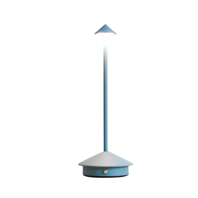 yeacher Touch-Controlled LED Mushroom Night Light with 3-Level Dimming, 1800mAh Battery, Aluminum & Acrylic Design, 10.5x30cm, Available in Multiple Colors