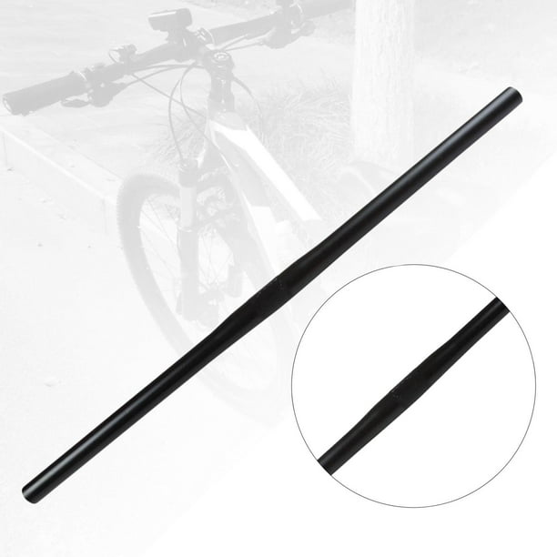 Road Bike Handlebar Strong Zinc Alloy Portable Straight Handlebars Riser Bar for Biking Replacement Parts Outdoor Riding Black