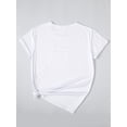 thumbnail image 2 of Valentine's Day Print T-shirt, Casual Short Sleeve Crew Neck Top For Spring & Summer, Women's ClothiCamisetas para mujer, lindas camisetas con estampado gráfico, de manga corta, estilo casual, para ve, 2 of 6