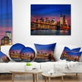 thumbnail image 3 of Designart Manhattan with Lights and Reflections - Throw Pillow - 16x16, 3 of 4