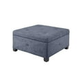 thumbnail image 4 of Madison Park Aspen Ottoman with Blue Finish MP101-1002, 4 of 4