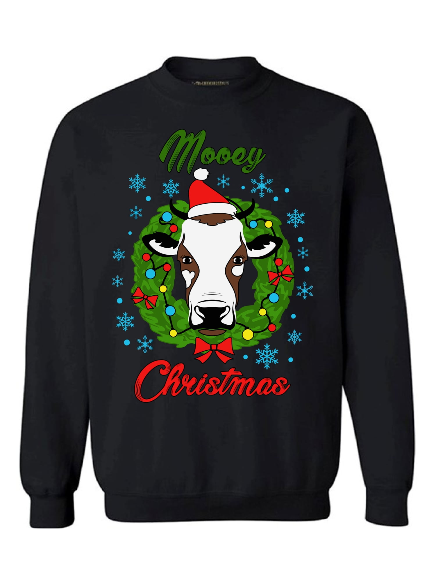 walmart cow christmas sweater