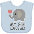 thumbnail image 3 of Inktastic My Gigi Loves Me Grandchild Boys or Girls Baby Bib, 3 of 4
