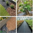 thumbnail image 2 of Barrera antimaleza de calidad profesional, bloqueador de maleza de alta resistencia para jardinería, tela paisajística transpirable superpermeable y de alta resistencia a la tracción, uso versátil en, 2 of 5