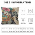thumbnail image 5 of ONETECH Watercolor Elephant with Pillow Cover Traditional Art Mural Pillows Decorative Throw Pillows Farmhouse Decor for Home Cushion Case, 5 of 5