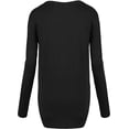 thumbnail image 4 of Women's Long Sleeve Button Down Basic Cardigan Sweater, Black, S, 4 of 8