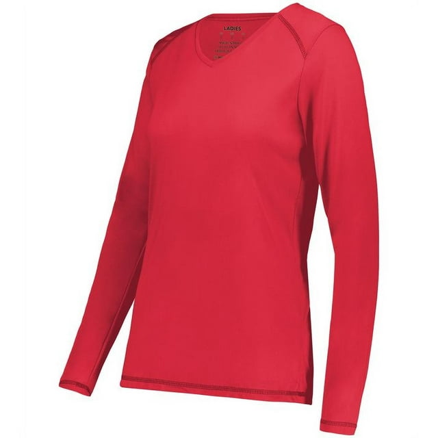 AUGUSTA SPORTSWEAR LADIES SUPER SOFT-SPUN POLY LONG SLEEVE TEE