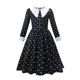 thumbnail image 1 of Disfraz de Halloween de Wednesdy Merlina Adams para niña, vestido de tul elegante para fiesta de Carnaval, traje gótico, Vestidos para niños, 1 of 5