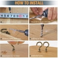 thumbnail image 7 of 50Pcs Cup Hooks, 7/8 Inch Ceiling Hooks Metal Screw-in Hooks Screw Hooks Mini Hooks for Decorative Craft Hanging Things, 7 of 7