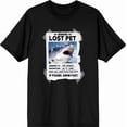 thumbnail image 3 of Reward Lost Pet Poster Adult Black Crew Neck Short Sleeve Tee-3XL, 3 of 4