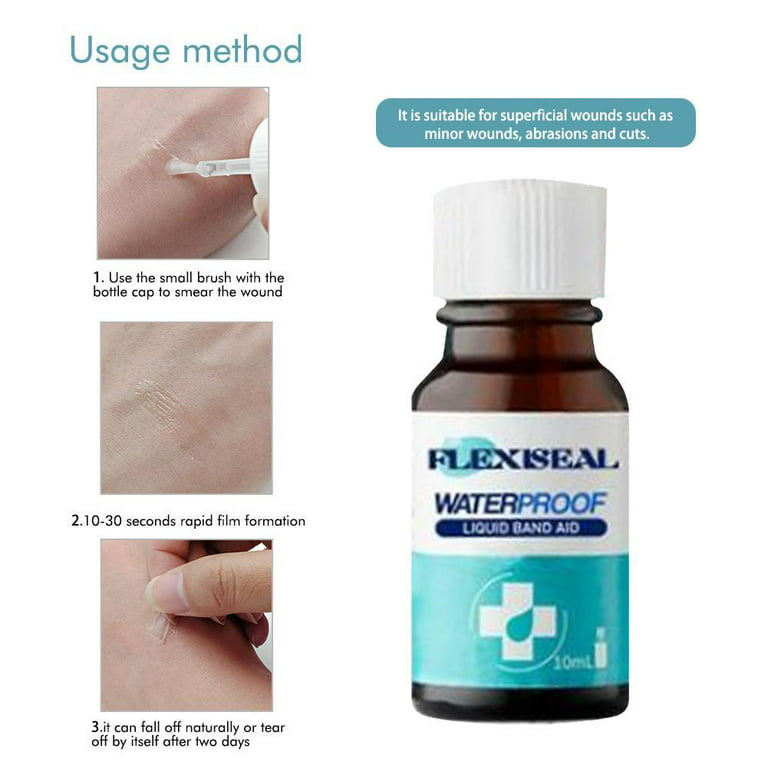 Wound Therapy, Body Skin Glue Medical Adhesive Liquid Band-aid Wounds First  Aid, Safely Removes Bacteria so Wounds Can Heal