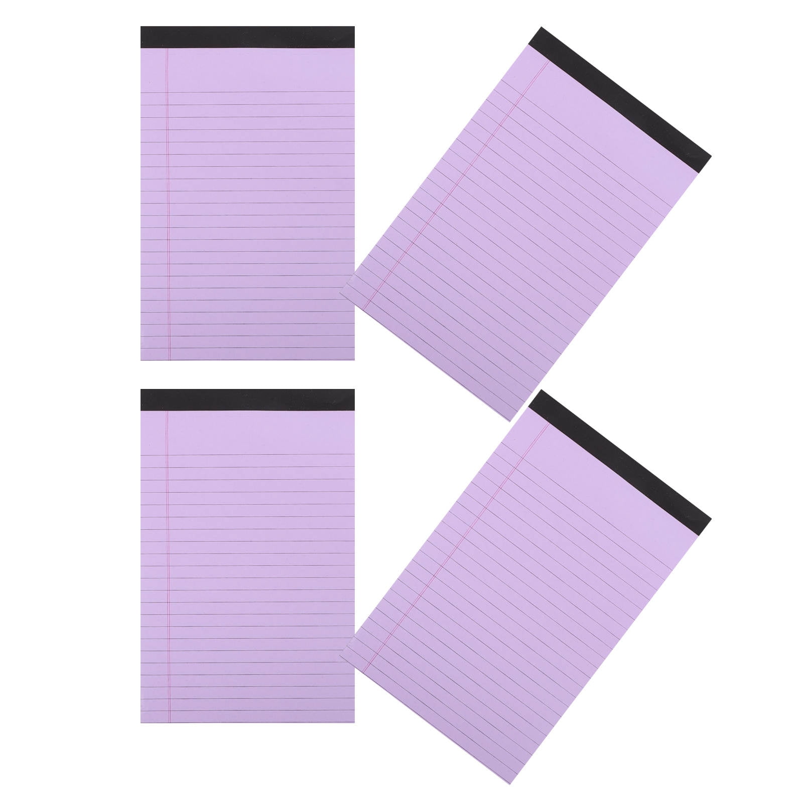 HEMOTON Hemoton 4Pcs Lined Legal Pad for Office Tearable A5 Memo Pad Multi Function Notebook Office Supplies