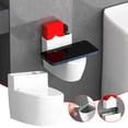 thumbnail image 1 of Cenicero De Inodoro De Pared Con Tapa, Cenicero De Baño De Plástico Blanco, Diseño a Prueba De Viento Para Evitar La Caída De Cenizas, Uso En Encimera O Pared Para Inodoro Y,Vsgery, 1 of 8