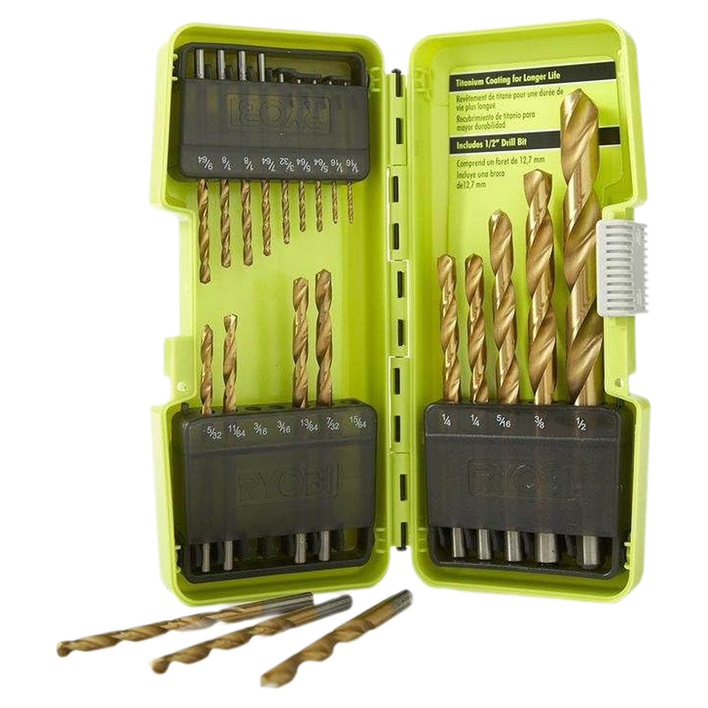 Ryobi Titanium Coated Drill Bit Set 21-Piece A972102