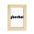 thumbnail image 1 of Elegante palabra cyberholic Escritorio de madera Arte Pintura 5x7 pies Marco de foto, 1 of 4