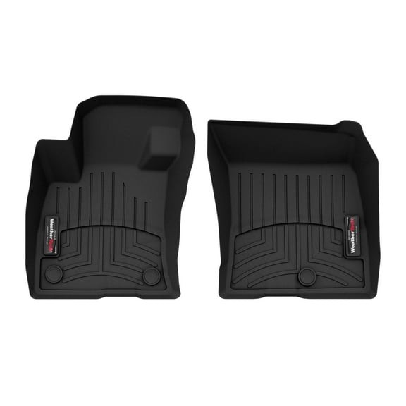WeatherTech Custom Fit FloorLiners compatible with Ford Maverick, Bronco Sport - 1st Row (Driver & Passenger), Black