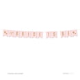 thumbnail image 2 of Bride To Be Blush Pink Gold Glitter Print Wedding Hanging Pennant Banner with String, 2 of 2
