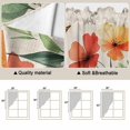 thumbnail image 5 of Swag Valance Curtains for Windows, Orange Red Flowers Light Filtering Kitchen Curtains with Rod Pocket, Farmhouse Pastoral Botanical Window Treatment Valances for Living Room, 28x36 - 2 PCS, 5 of 9