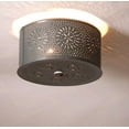 thumbnail image 2 of Irvins Country Tinware Irvin's Country Tinware Round Ceiling Light with Chisel in Country Tin, 2 of 3