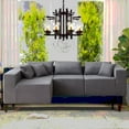 thumbnail image 5 of Modern Corduroy L-Shaped Sectional Sofa 104-Inch for Living Room - Comfortable and Durable, 5 of 22