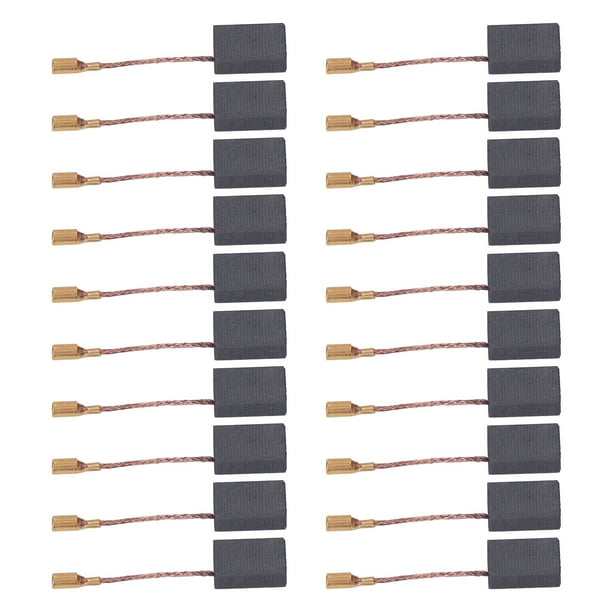 Kit De Escobillas De Carbón Para Amoladora Angular, Cepillo De Carbón Para Taladro De Mano Eléctrico Estable De Cobre Fácil De Instalar Para Mezclador Para Máquina De Recorte ANGGREK 12345678