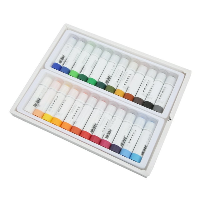 Graffiti Sticks Set, Paint Smoothly 24 Colors Paint Sticks For Wet Painting For Dry Painting For Graffiti