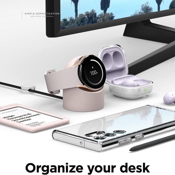 Mira La Carga Dock Carger Organizador Cable Silicona Piezas Repuesto para El Watch 3/Activo