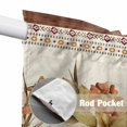 thumbnail image 4 of Vintage Floral Swag Curtains for Kitchen/Bedroom/Living Room, Elegant Pastoral Botanical Retro Art Scalloped Curtains 63 Inch Long, Window Swag Topper Curtains Valances 2 Panels Set 36"x63", 4 of 8