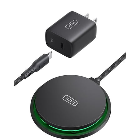 INIU for MagSafe Charger, 15W Qi2 Certified Magnetic Wireless Charger, with Adapter & Cooling Fan, Only for iPhone 12~17