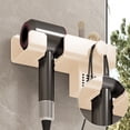 thumbnail image 6 of Hair Dryer Holder, Foldable Wall Mount, Adhesive Installation No Drilling, Secure Storage for Hair Styling Tools, Bathroom and Vanity Organization, for Homeowners, 6 of 8