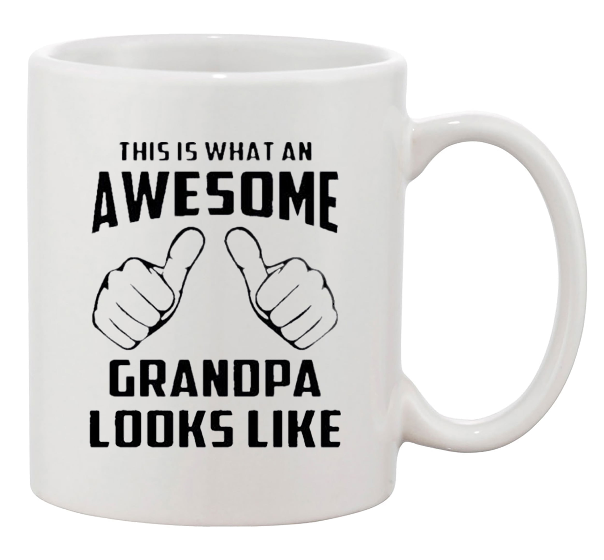 Mug-Tastic Tazza Da Caffè In Ceramica Per Nonno - "This Is What An Awesome Grandad Looks Like" - 312ml, Lavabile In Microonde E Lavastoviglie - 4