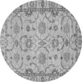 thumbnail image 1 of Ahgly Company Indoor Round Oriental Gray Traditional Area Rugs, 4' Round, 1 of 4