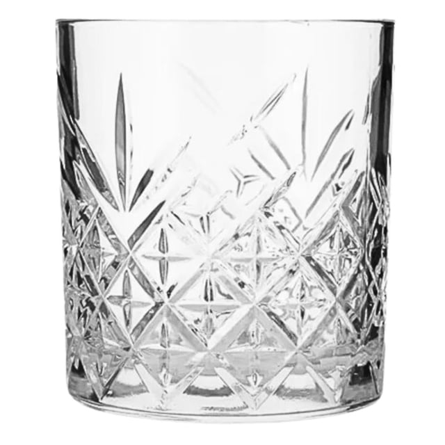 Juego de 6 Vasos de Vidrio Cortado Stovmex Venezia 350 Ml Timeless