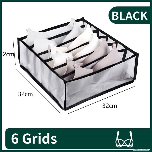 Caja de almacenamiento de ropa interior, organizador de cajones, bragas, bufanda, armario de dormitorio