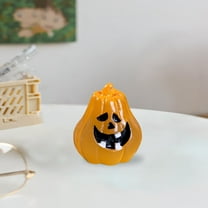 Halloween Miniature Pumpkin Figurine,Witch Figurine,Castle Figurine,Halloween Resin Crafts Ornament Statue for Indoor Haunted House Party Decoration and Spooky Celebration