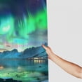 thumbnail image 3 of Orinice Aurora Mountains Lake Bathroom Decor Set with Hooks Chic Modern Polyester Fabric Shower Curtain 36x72, 3 of 7